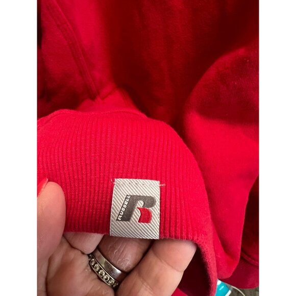 Russell Premium  Fleece Zip up Hoodie Size 3XL Red - Picture 5 of 6